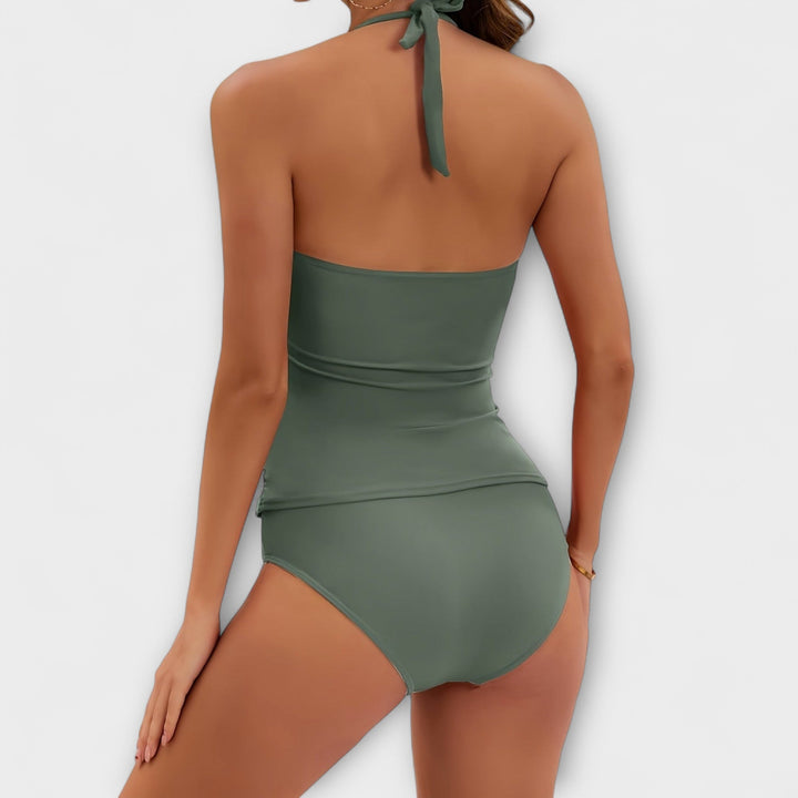Tummy Control Two-Piece Swimsuit Matching Set | Sophia