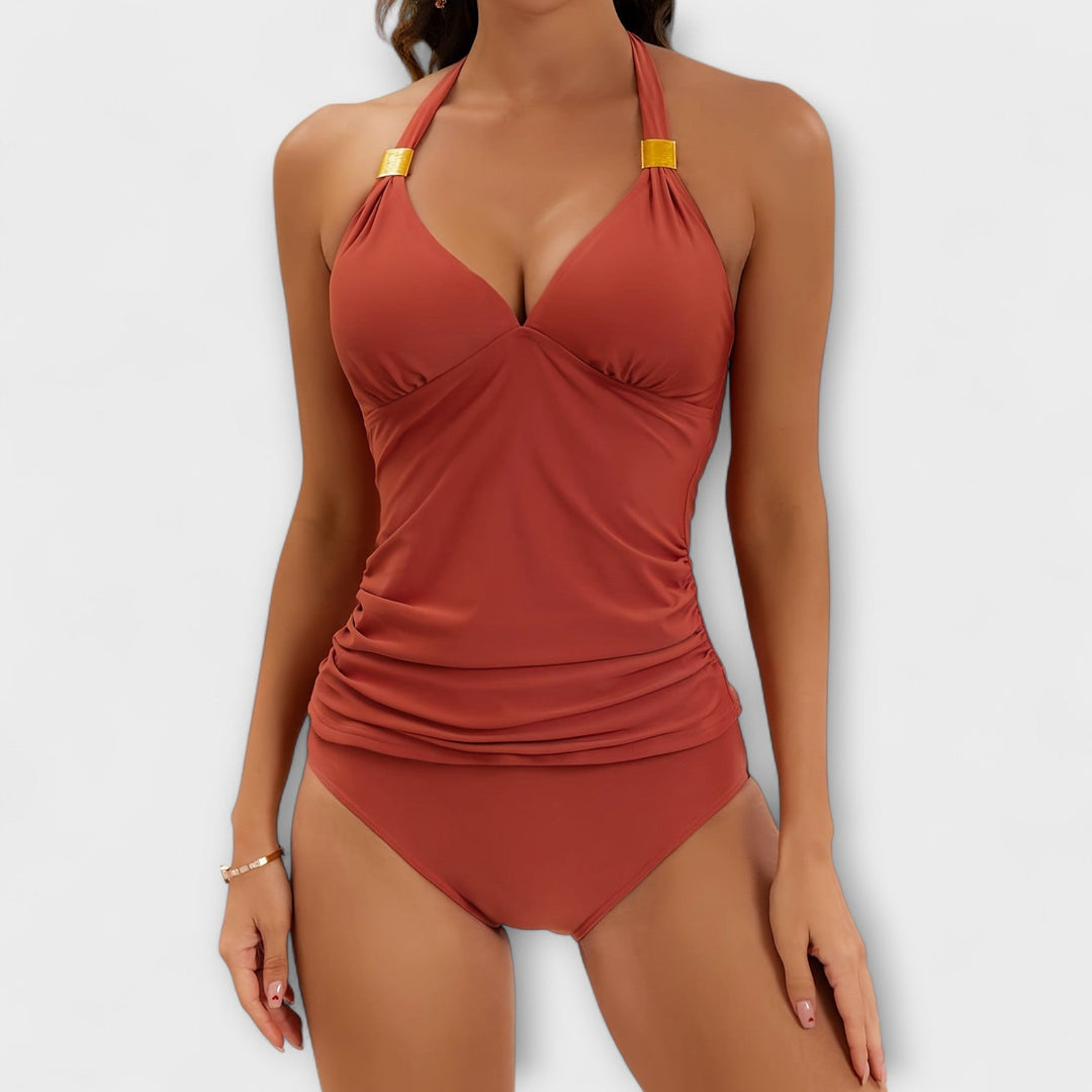 Tummy Control Two-Piece Swimsuit Matching Set | Sophia