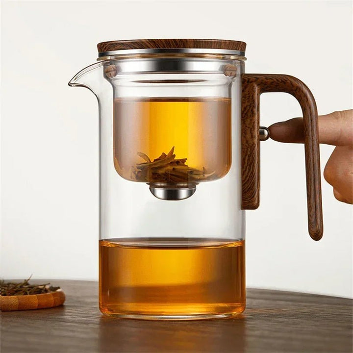 Glass Teapot with Stainless Steel Infuser - Modern Design 1