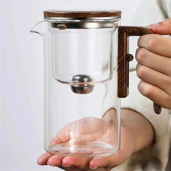 Glass Teapot with Stainless Steel Infuser - Modern Design 2