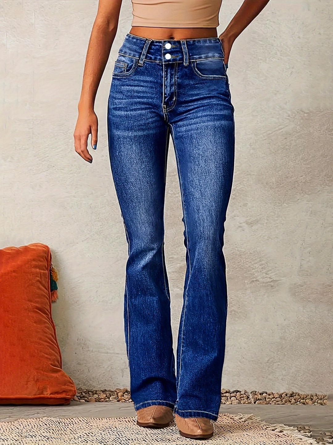 Women’s High Rise Bootcut Stretch Denim Jeans