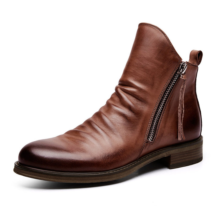 Men’s Genuine Leather Chelsea Ankle Boots