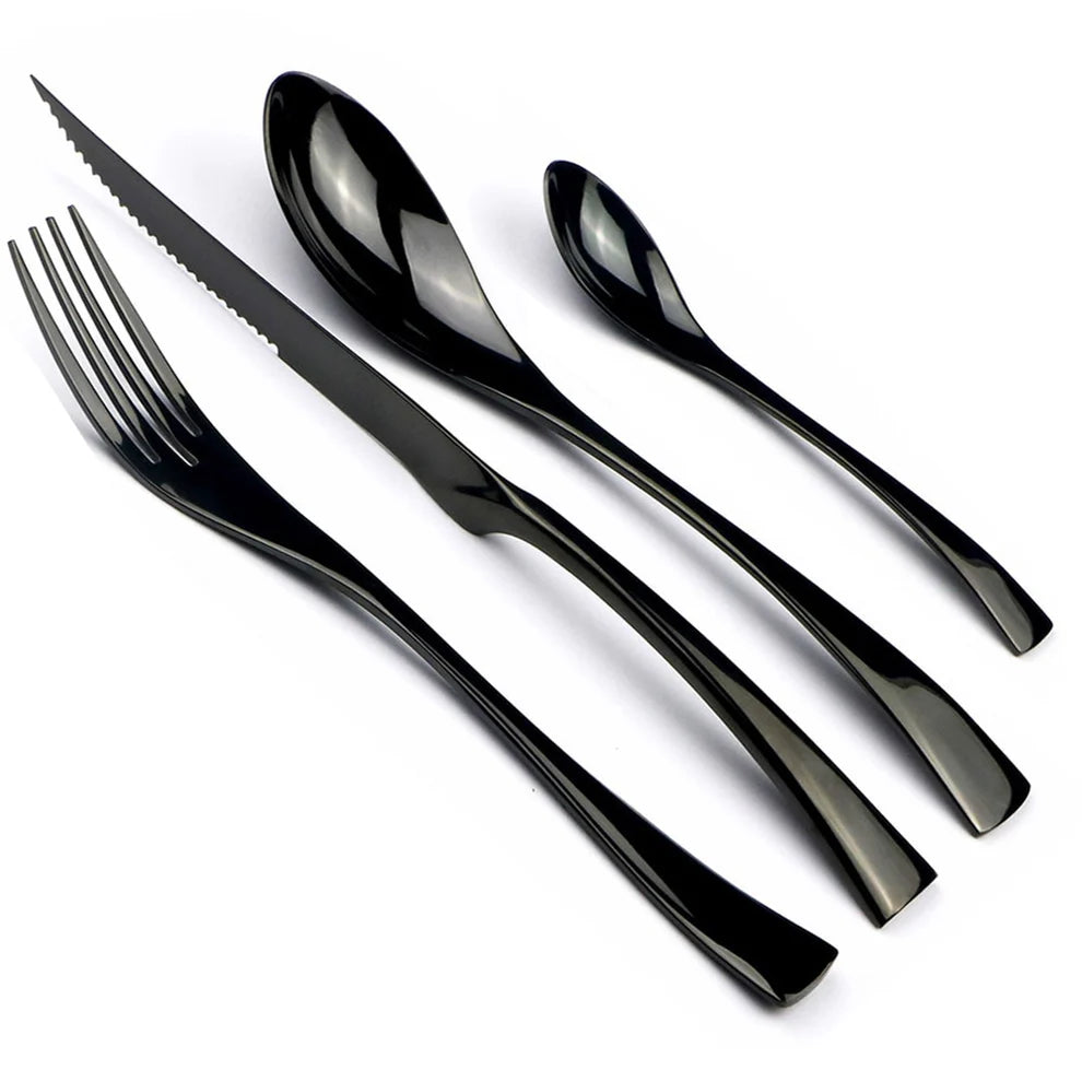 Cutlery Set Stainless Steel - Onyxware (4-Piece)