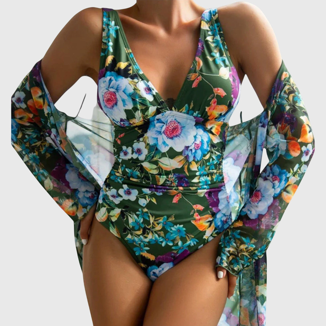 2 Piece Floral Swimsuit Set for Summer | Clara