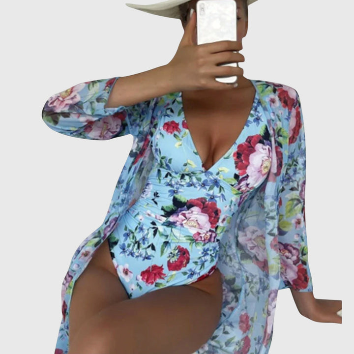2 Piece Floral Swimsuit Set for Summer | Clara