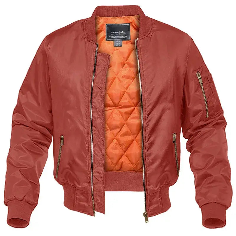 Men’s Classic Quilted Flight Bomber Jacket