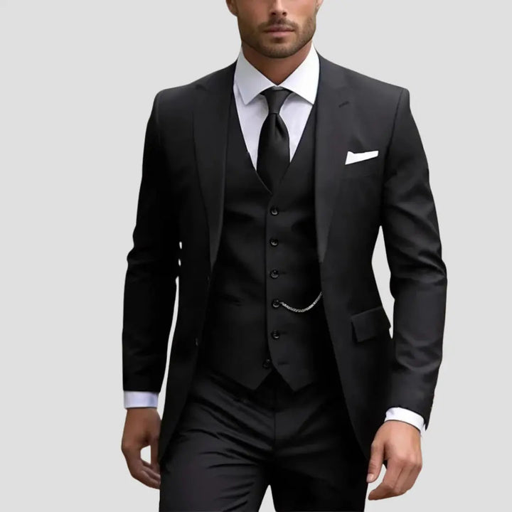 Men’s Slim Fit 3-Piece Formal Tailored Suit Set