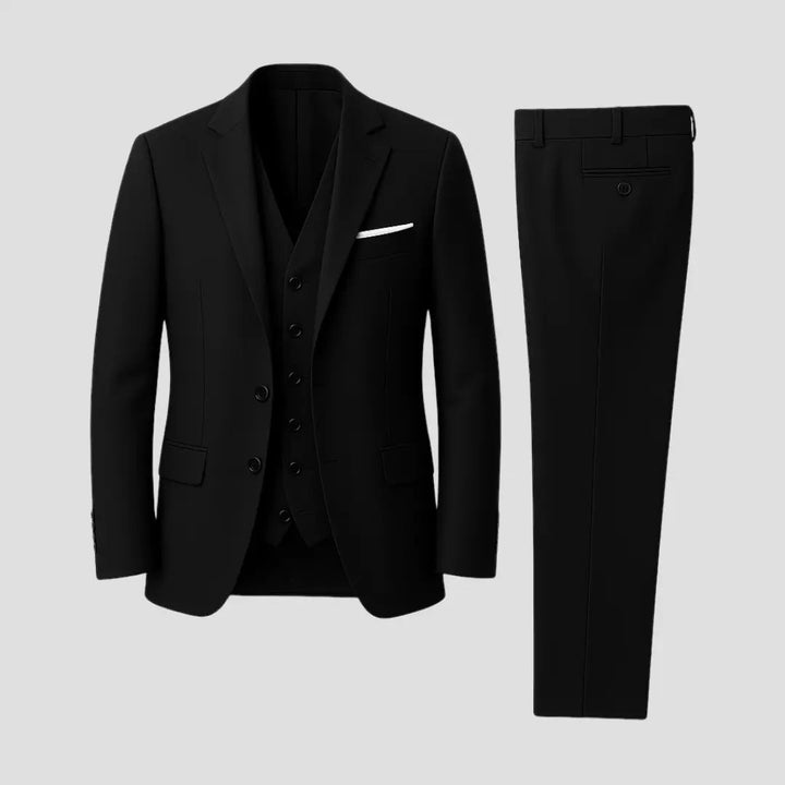 Men’s Slim Fit 3-Piece Formal Tailored Suit Set