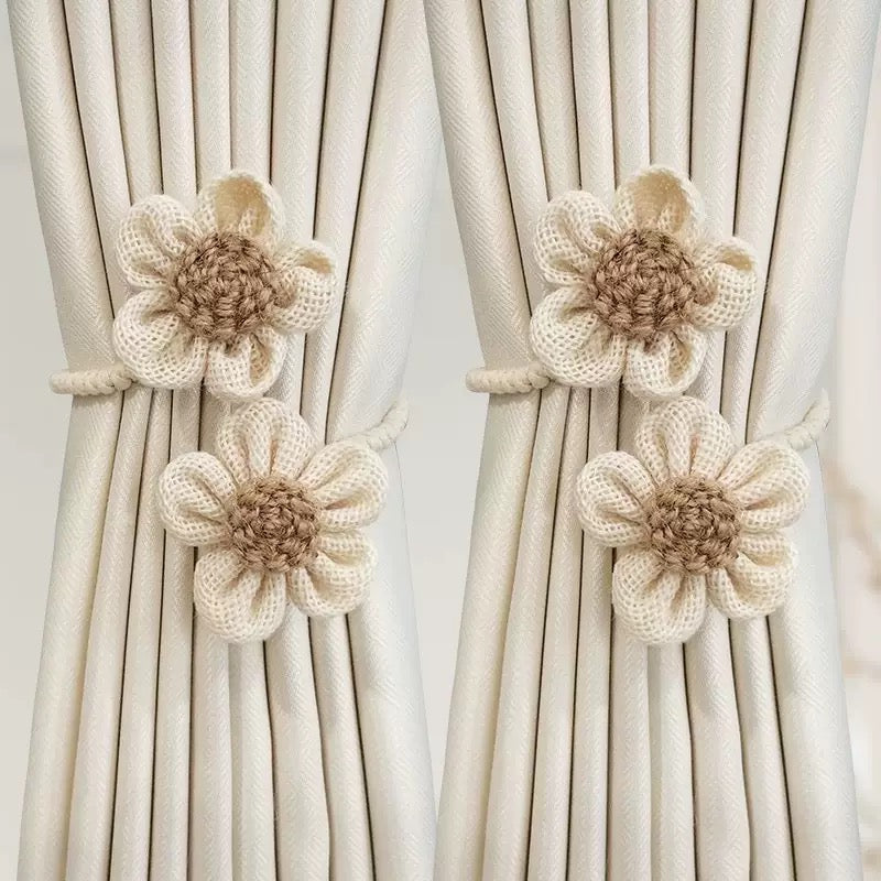 Sunflower Curtain Tie Back 2-Piece Set