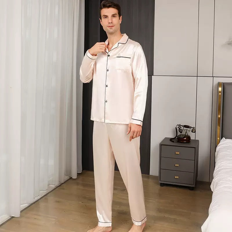 Men's Luxurious Silk Pyjama Set - Jefferson