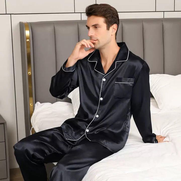 Men's Luxurious Silk Pyjama Set - Jefferson