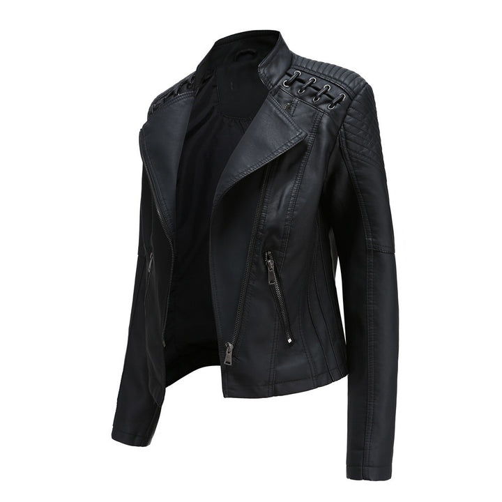 Women's Faux Leather Biker Jacket