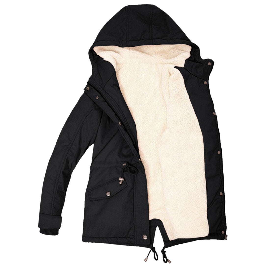 Women's Fleece Lined Hooded Parka Jacket
