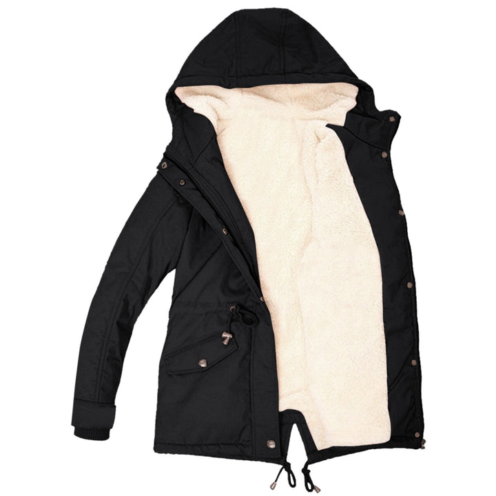 Women's Fleece Lined Hooded Parka Jacket