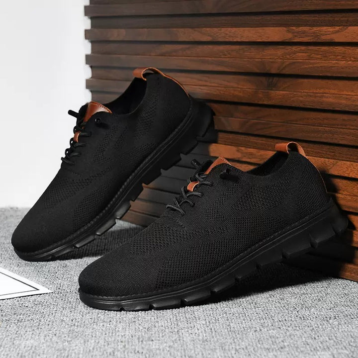 Men’s Flyknit Wingtip Cushioned Lightweight Sneakers