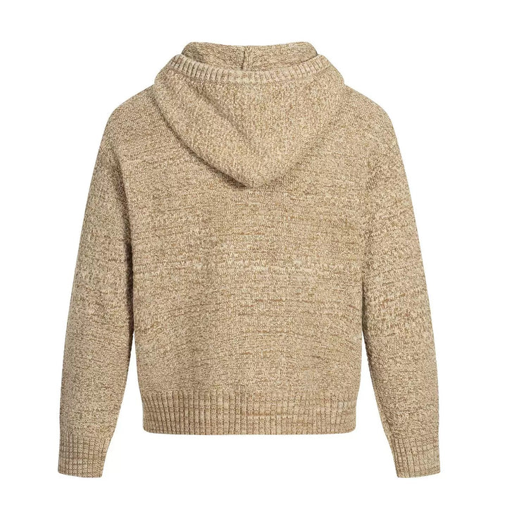 Men’s Chunky Knit Kangaroo-Pocket Hoodie