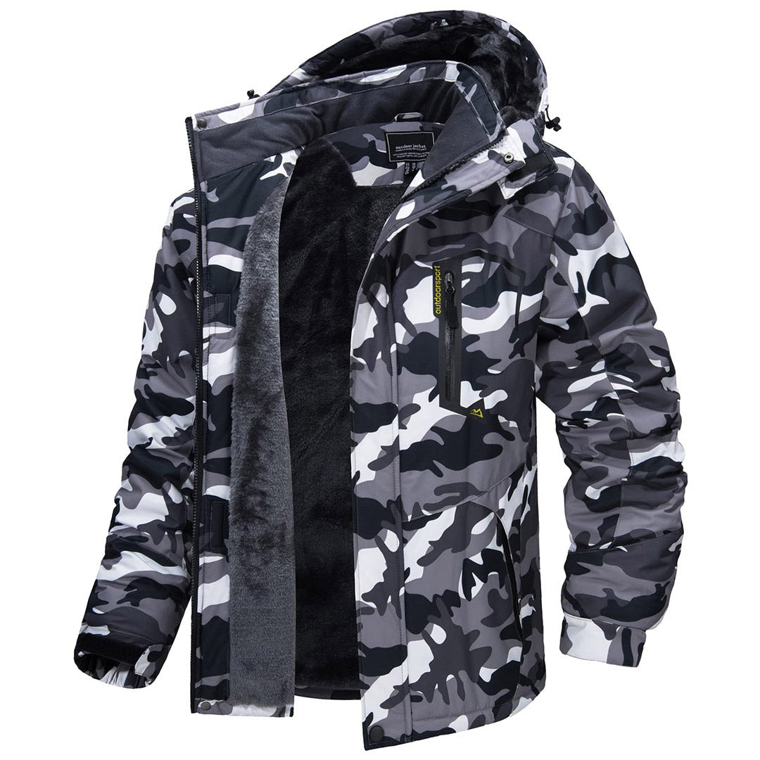 Men’s Alpine Ski Jacket – Fleece Lined Waterproof Snow Parka