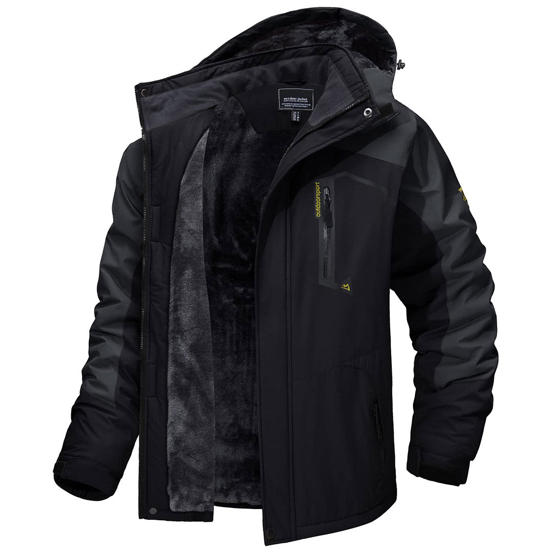Men’s Alpine Ski Jacket – Fleece Lined Waterproof Snow Parka