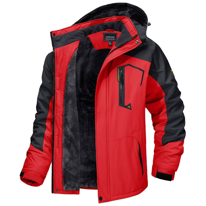 Men’s Alpine Ski Jacket – Fleece Lined Waterproof Snow Parka