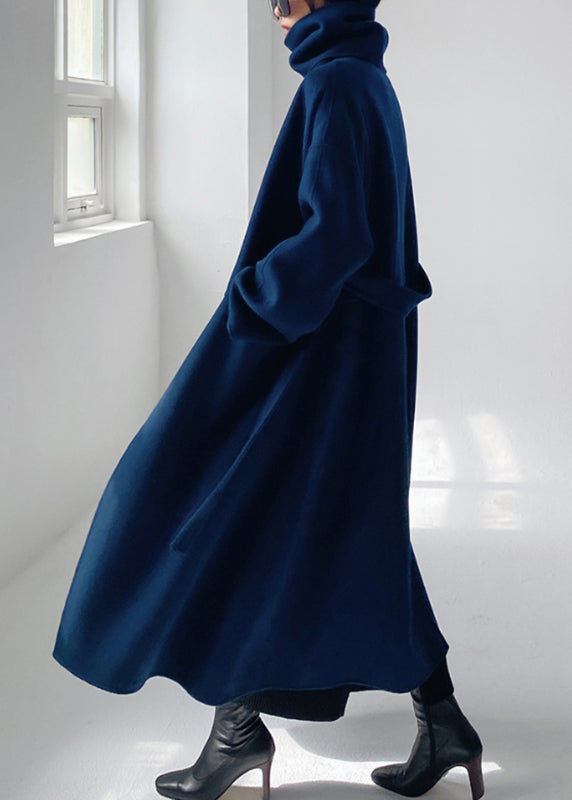 Women’s Wool Wrap Belted Maxi Winter Coat