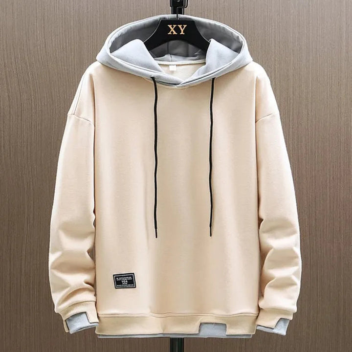 Men’s Two Tone Contrast Pullover Hoodie Streetwear Jumper