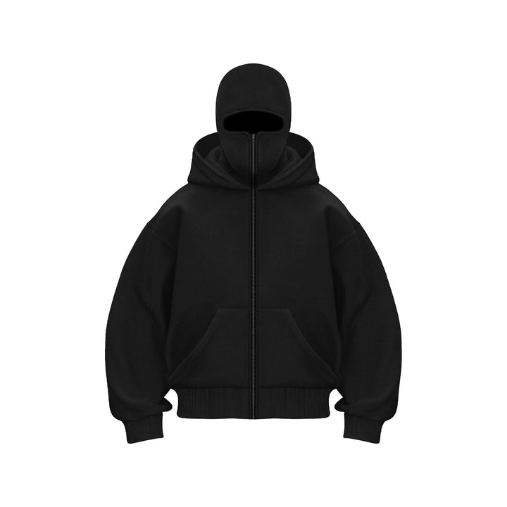 Men’s Full-Zip Balaclava Hooded Fleece Jacket