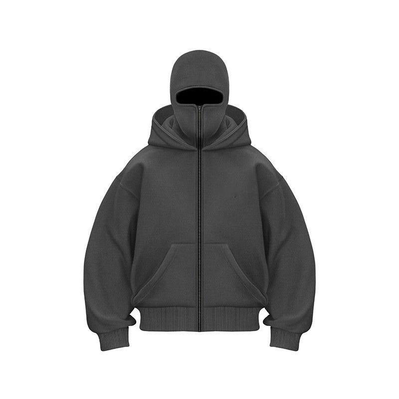 Men’s Full-Zip Balaclava Hooded Fleece Jacket