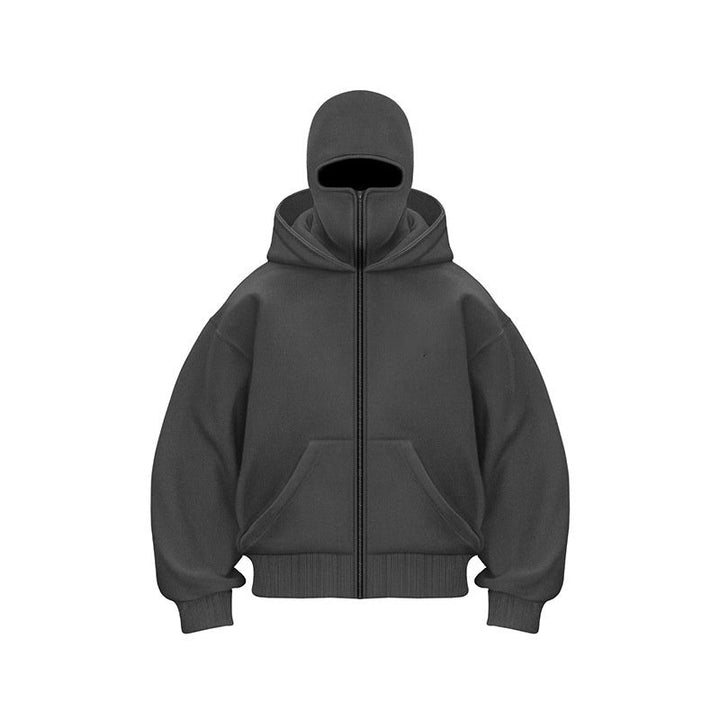 Men’s Full-Zip Balaclava Hooded Fleece Jacket
