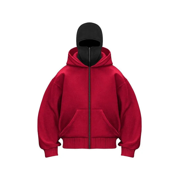 Men’s Full-Zip Balaclava Hooded Fleece Jacket