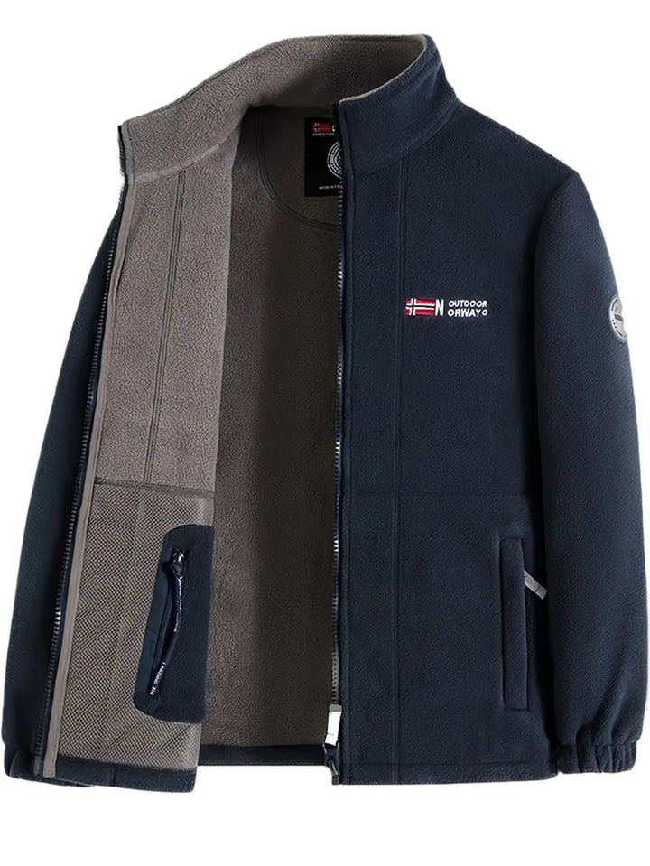 Men’s Full-Zip Thermal Outdoor Fleece Jacket