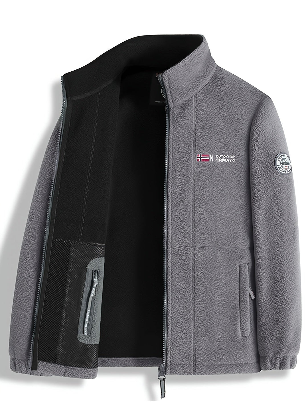 Men’s Full-Zip Thermal Outdoor Fleece Jacket