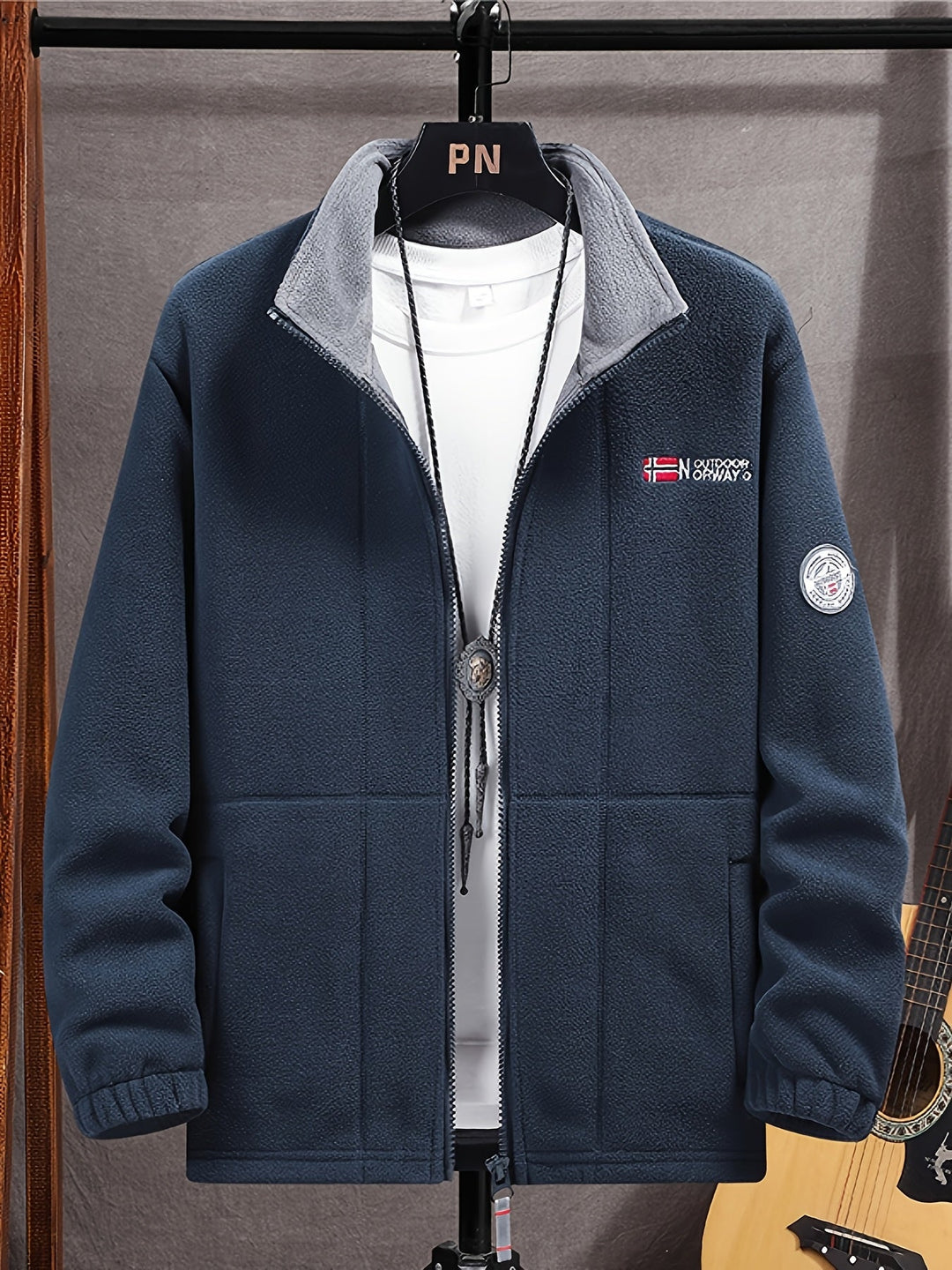 Men’s Full-Zip Thermal Outdoor Fleece Jacket