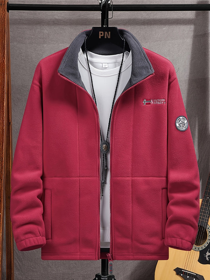 Men’s Full-Zip Thermal Outdoor Fleece Jacket