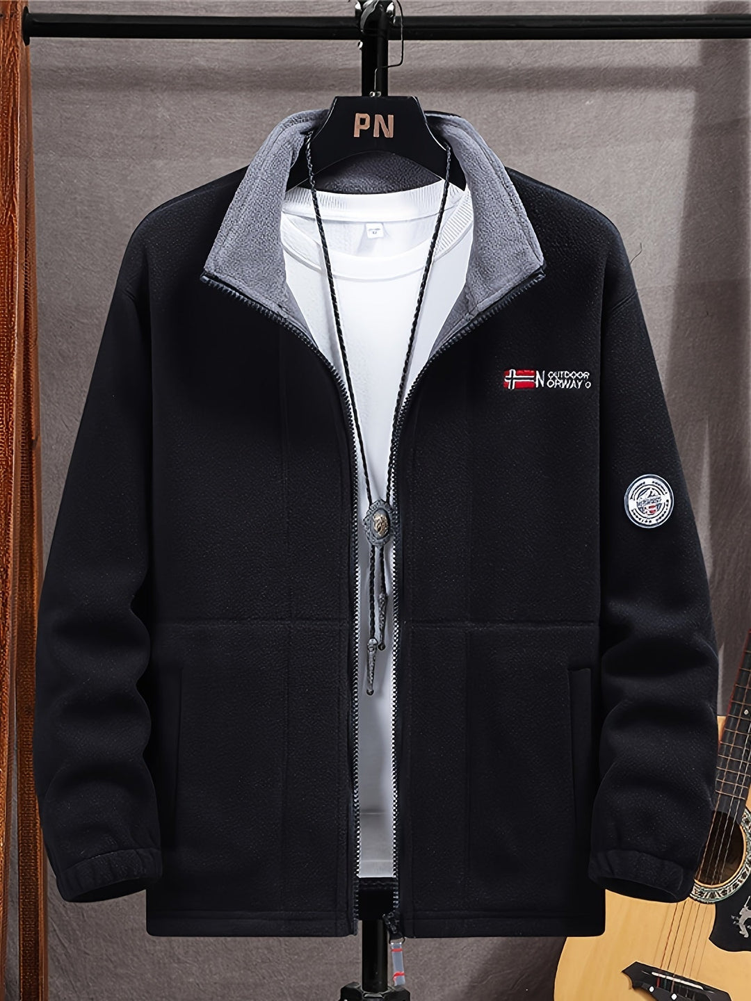 Men’s Full-Zip Thermal Outdoor Fleece Jacket