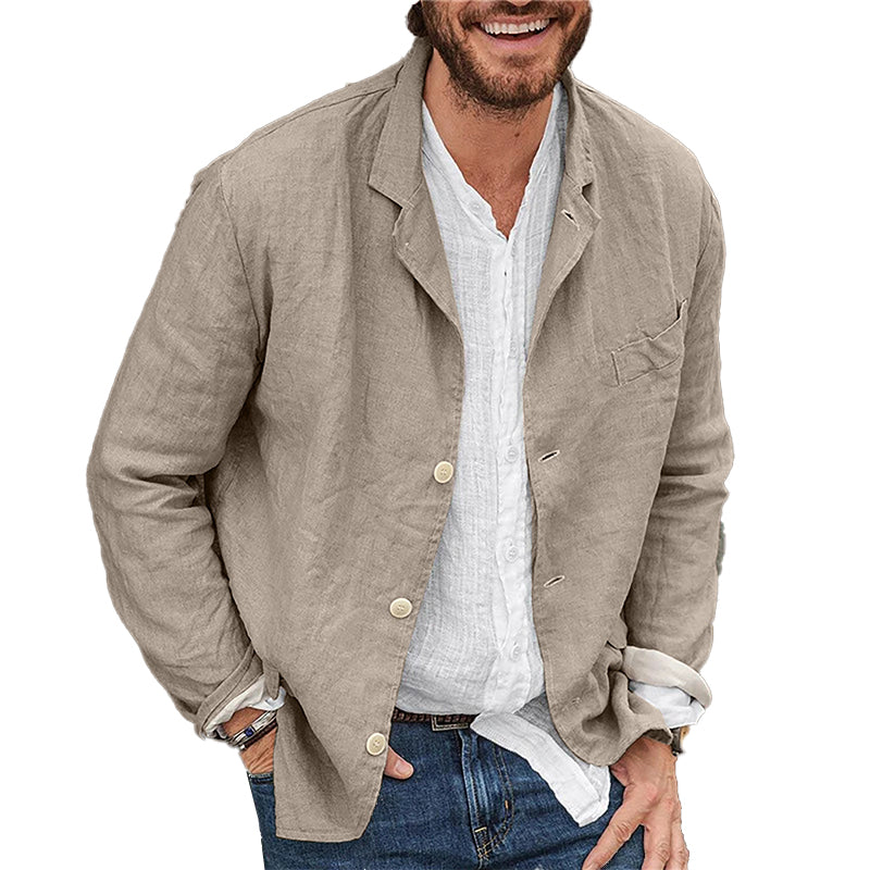 Lightweight Cotton Linen Blend Blazer Jacket | Marcus