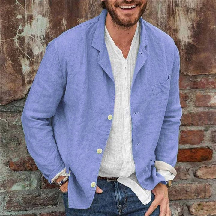 Lightweight Cotton Linen Blend Blazer Jacket | Marcus