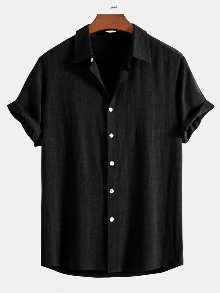 Casual Linen Button Down Shirt with Relaxed Fit | Noah