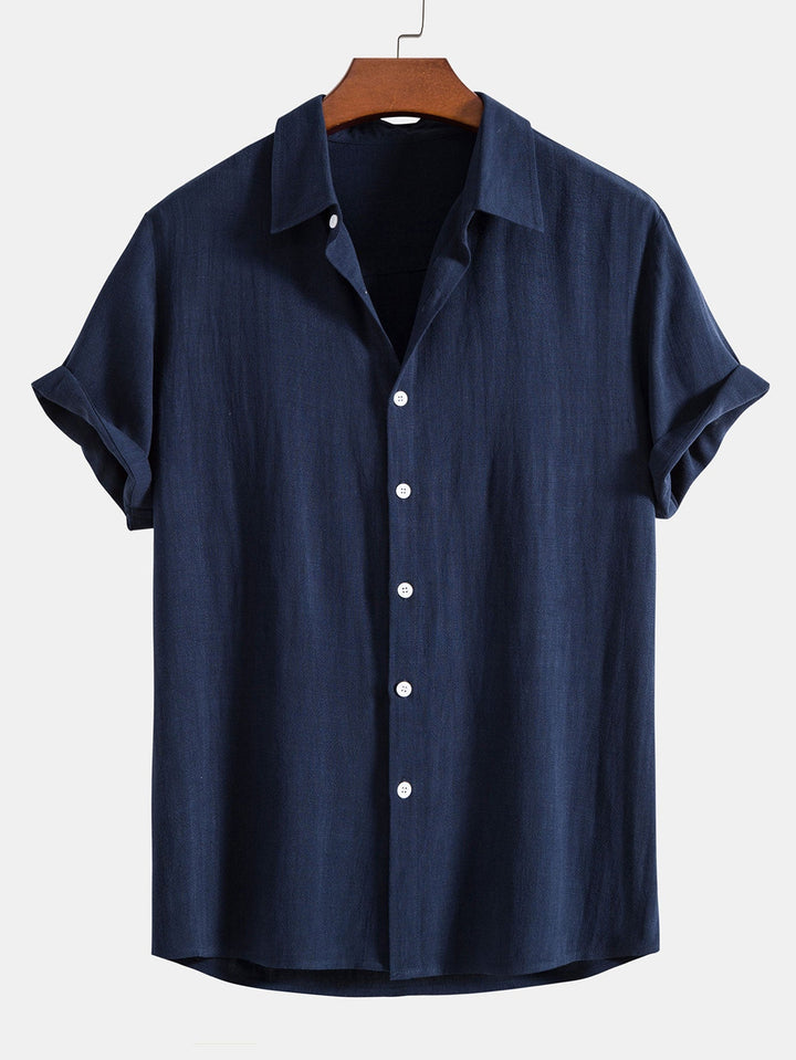 Casual Linen Button Down Shirt with Relaxed Fit | Noah