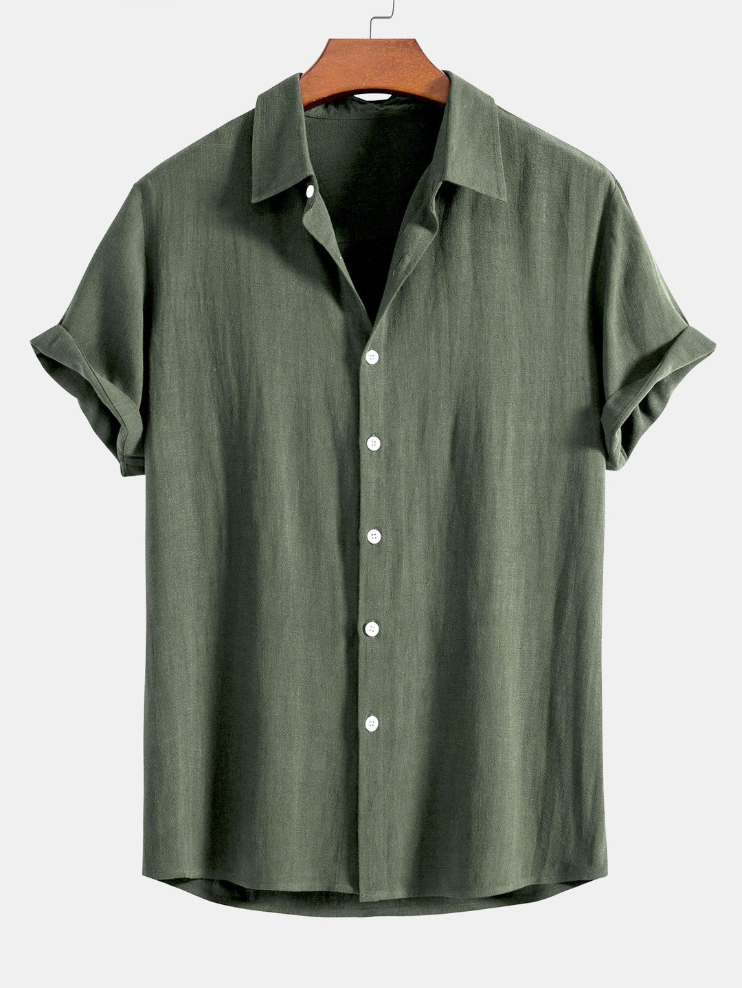 Casual Linen Button Down Shirt with Relaxed Fit | Noah