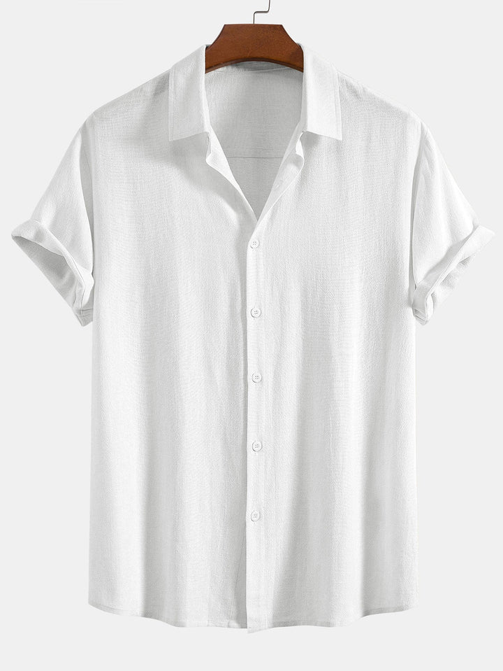 Casual Linen Button Down Shirt with Relaxed Fit | Noah