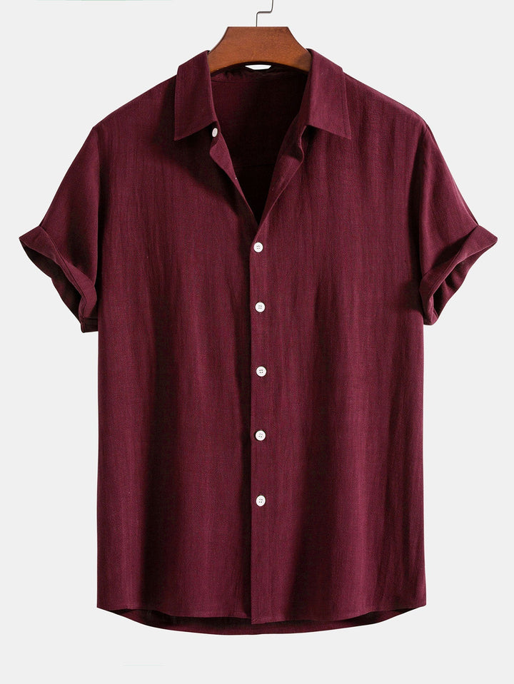 Casual Linen Button Down Shirt with Relaxed Fit | Noah