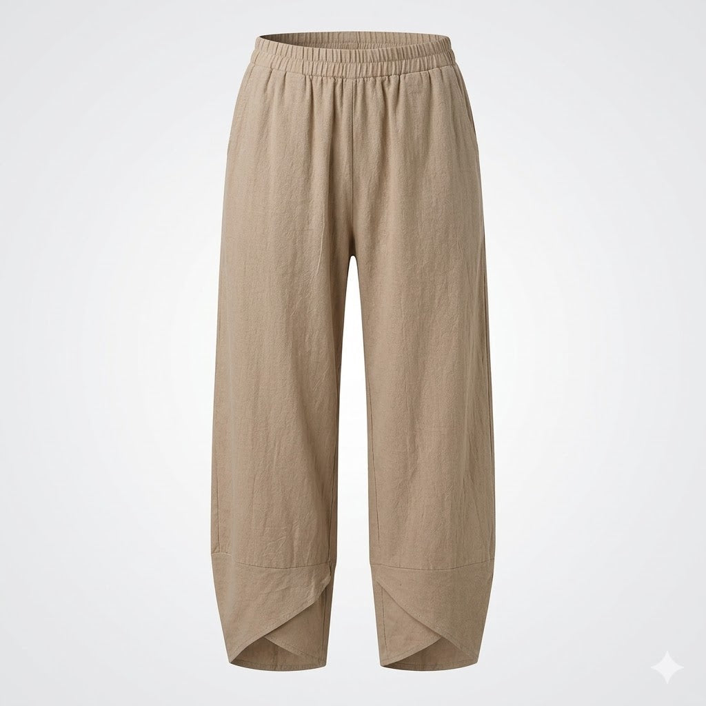 Linen Wide Leg Trousers for Summer | Clara