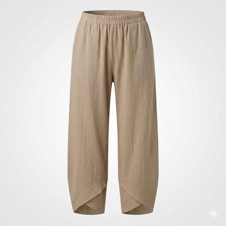 Linen Wide Leg Trousers for Summer | Clara