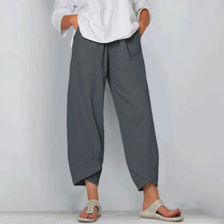 Linen Wide Leg Trousers for Summer | Clara
