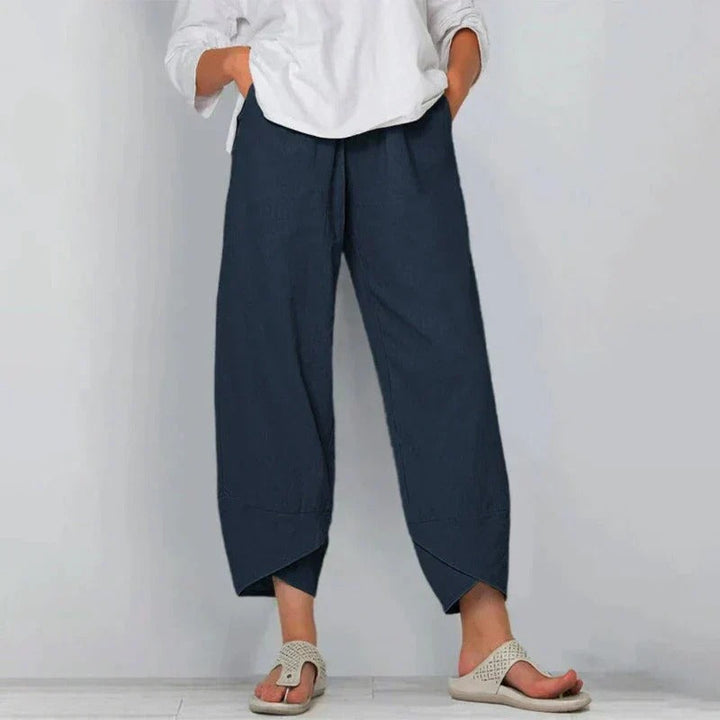 Linen Wide Leg Trousers for Summer | Clara