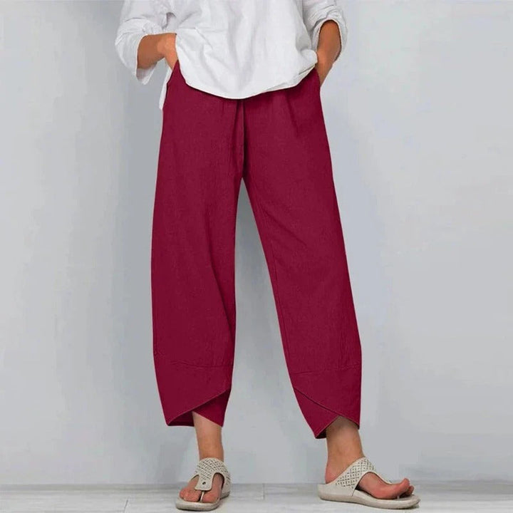 Linen Wide Leg Trousers for Summer | Clara
