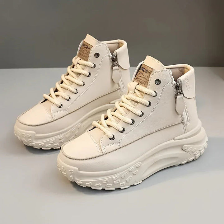 Women’s High-Top Platform Side Zip Chunky Sneakers