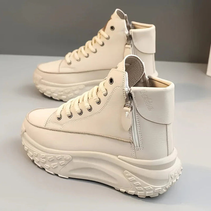 Women’s High-Top Platform Side Zip Chunky Sneakers