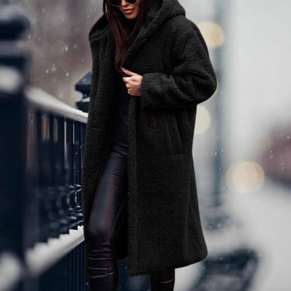 Women’s Oversized Teddy Fleece Long Winter Coat