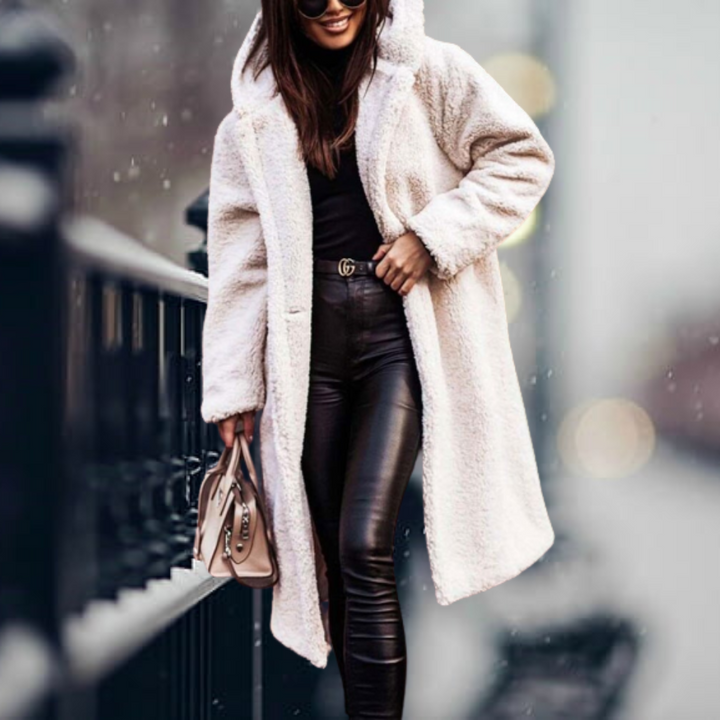 Women’s Oversized Teddy Fleece Long Winter Coat